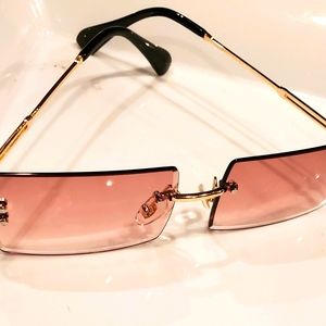 Rimless Vintage Sunglasses